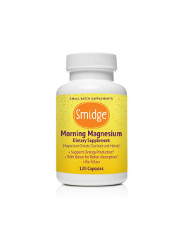 Smidge Morning Magnesium, 3 druhy hořčíku, 120 rostlinných kapslí