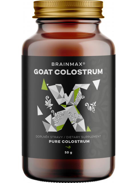 BrainMax Goat Colostrum, kozí kolostrum v prášku, 50 g