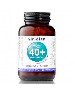 Viridian Synerbio 40+ (Směs probiotik a prebiotik), 60 kapslí