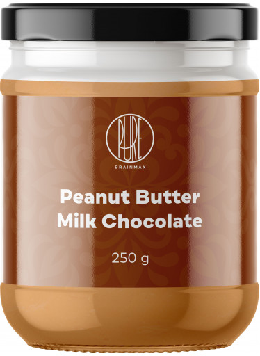 BrainMax Pure Peanut Butter Milk Chocolate  (arašídové máslo s mléčnou čokoládou) 250 g