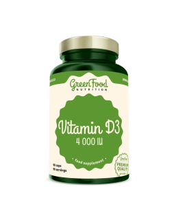 GreenFood Vitamin D3 4000IU 90 kapslí