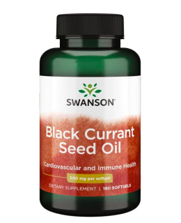 Swanson Black Currant Seed Oil (olej ze semen černého rybízu) 500 mg, 180 kapslí