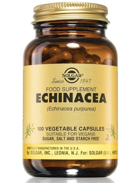 Solgar Echinacea, 100 rostlinných kapslí