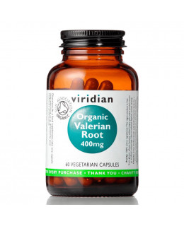 Viridian Valerian Root, 400 mg, Organic, 60 kapslí