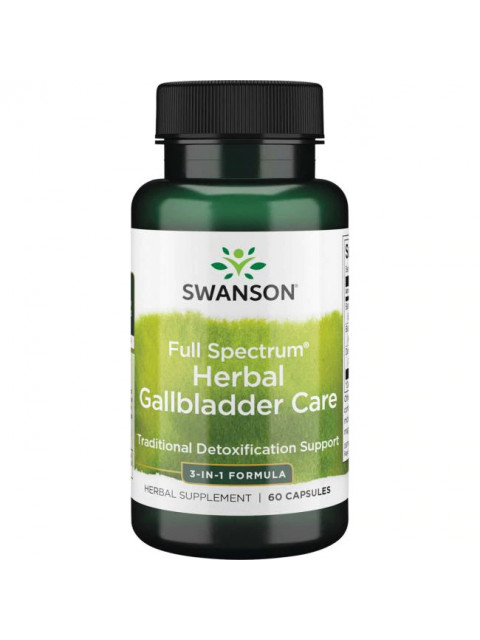 Swanson Full Spectrum Herbal Gallbladder (péče o žlučník), 60 kapslí