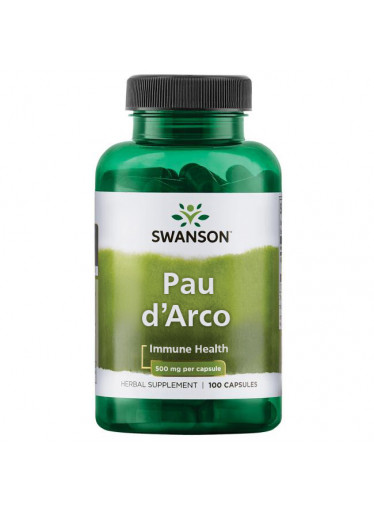 Swanson Pau d'Arco (Lapacho), 500 mg, 100 kapslí