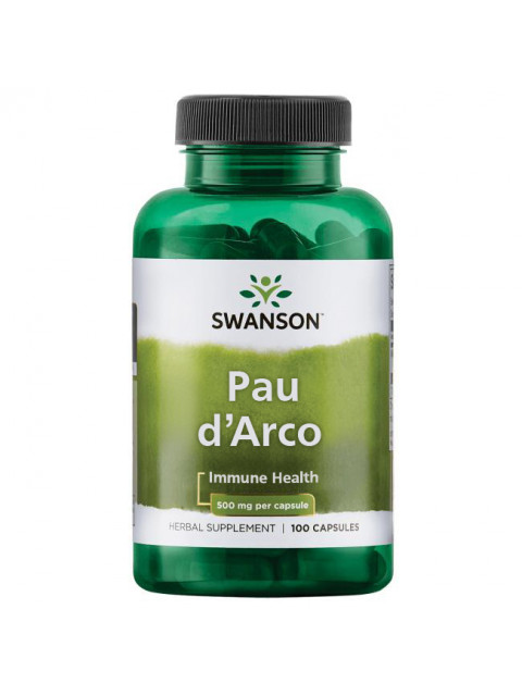 Swanson Pau d'Arco (Lapacho), 500 mg, 100 kapslí