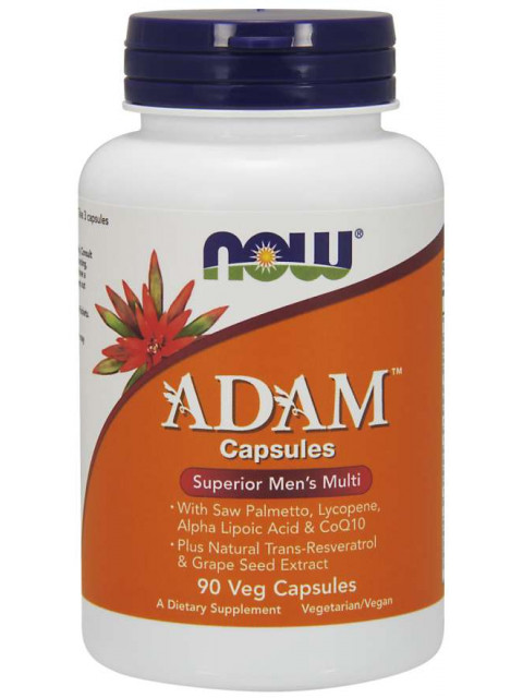 NOW Adam, Multivitamin pro muže, 90 rostlinných kapslí