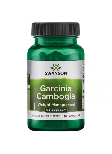 Swanson Garcinia Cambogia 5:1 Extract, 80mg, 60 kapslí