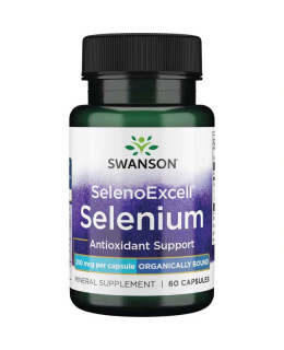 Swanson SelenoExcell®, Organický Selen, 200 mcg, 60 kapslí