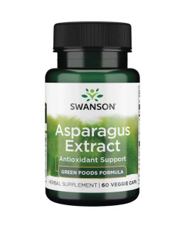Swanson Asparagus Extrakt (chřest), 60 rostlinných kapslí